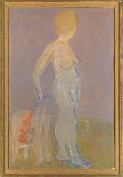 Maurice Blond - Nu à la chaise