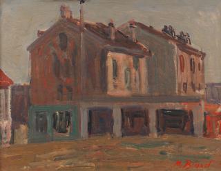 Maurice Blond - Two village scenes First: signed in Latin (lower right)