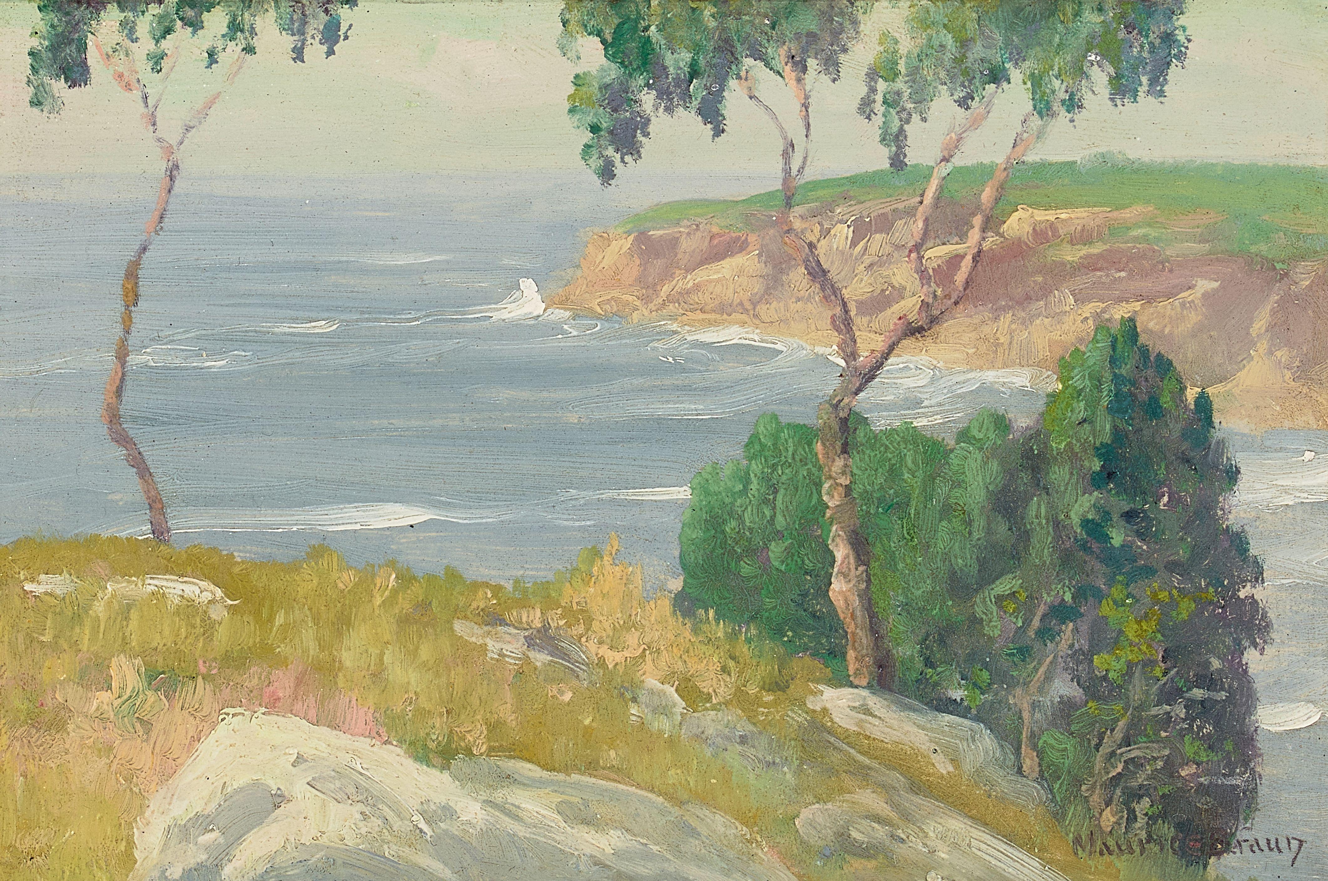 Maurice Braun - La Jolla 6 x 9 in. framed 9 3/4 x 13 in.