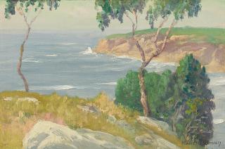 Maurice Braun - La Jolla 6 x 9 in. framed 9 3/4 x 13 in.