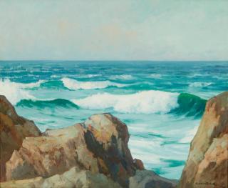 Maurice Braun - Rocky Coastline