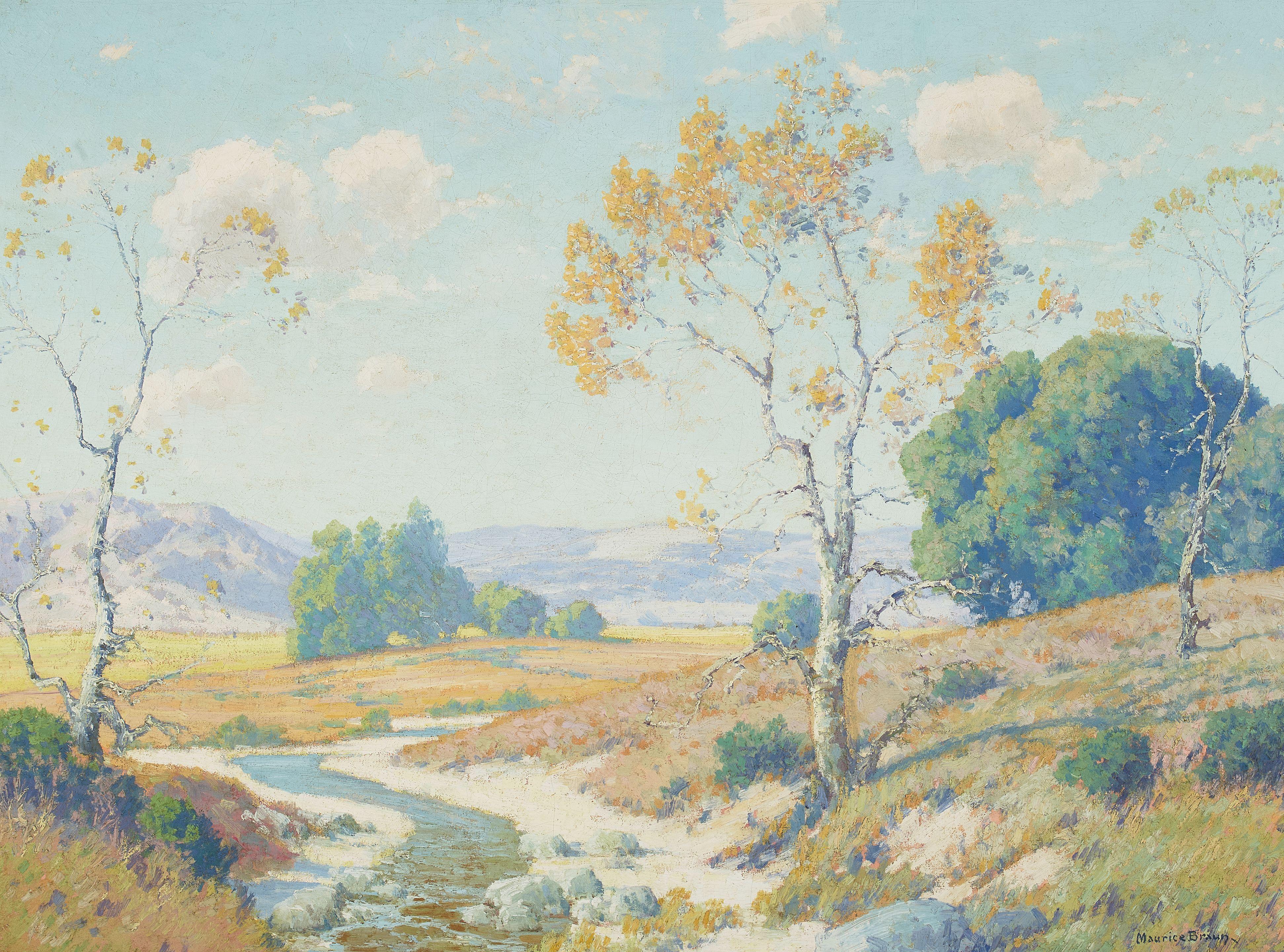 Maurice Braun - San Diego Countryside 30 x 40 in. framed 40 x 50 in.