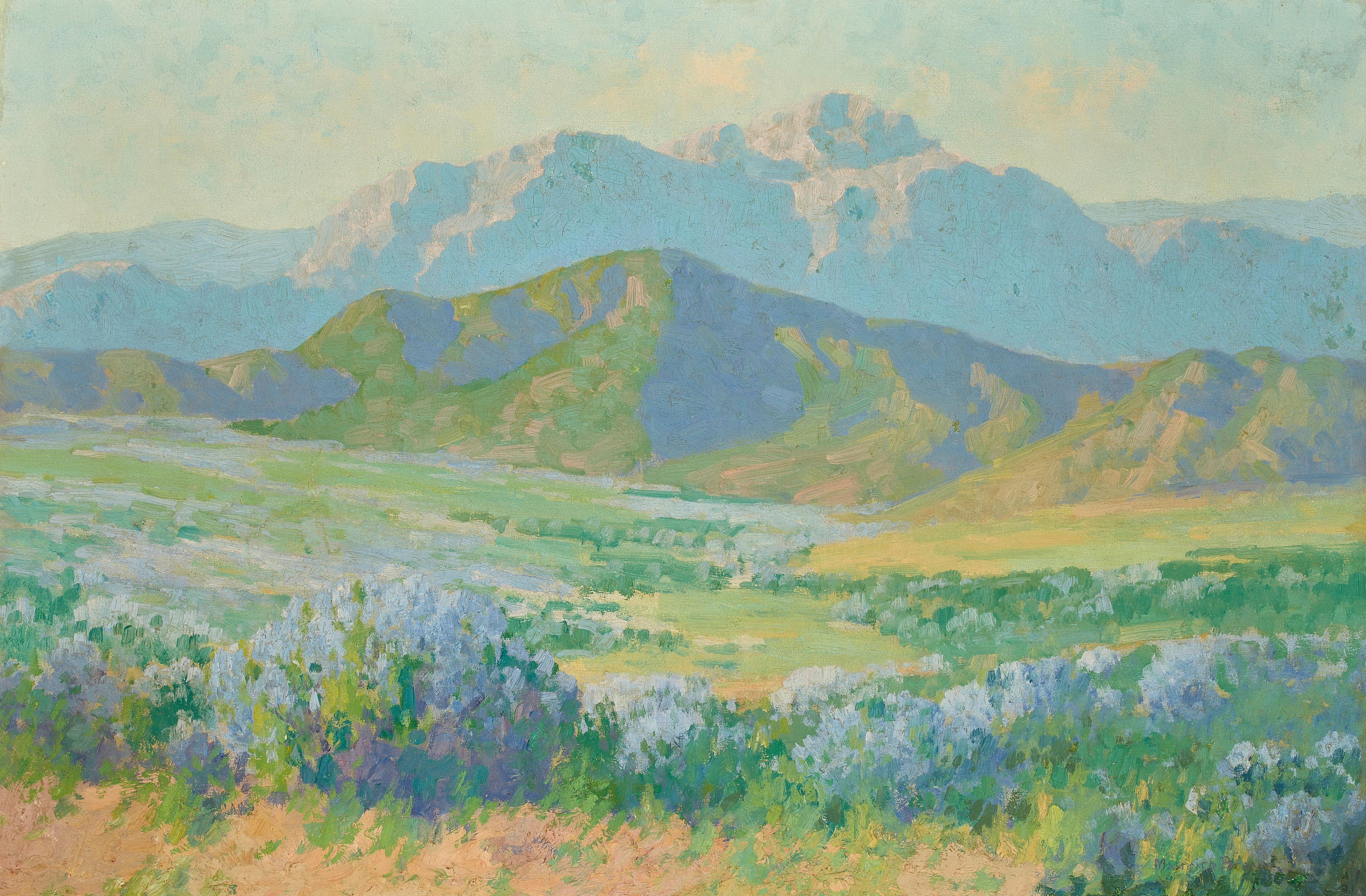 Maurice Braun - Valley with Wildflowers