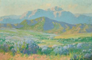 Maurice Braun - Valley with Wildflowers