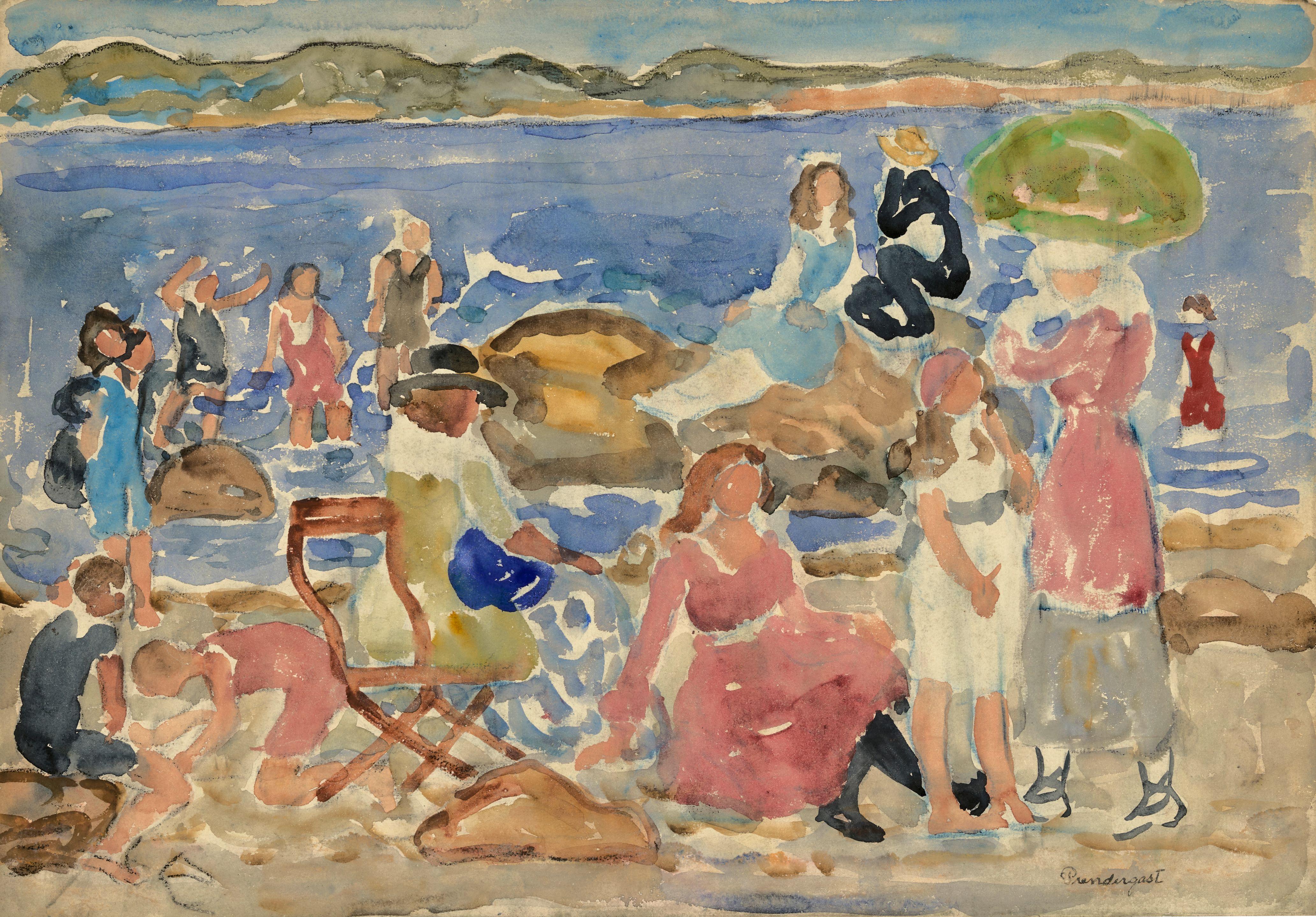 Maurice Brazil Prendergast - A Day at the Beach