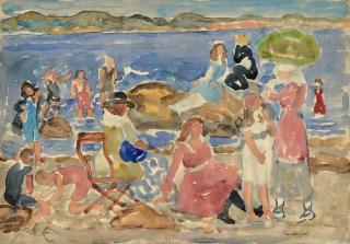 Maurice Brazil Prendergast - A Day at the Beach