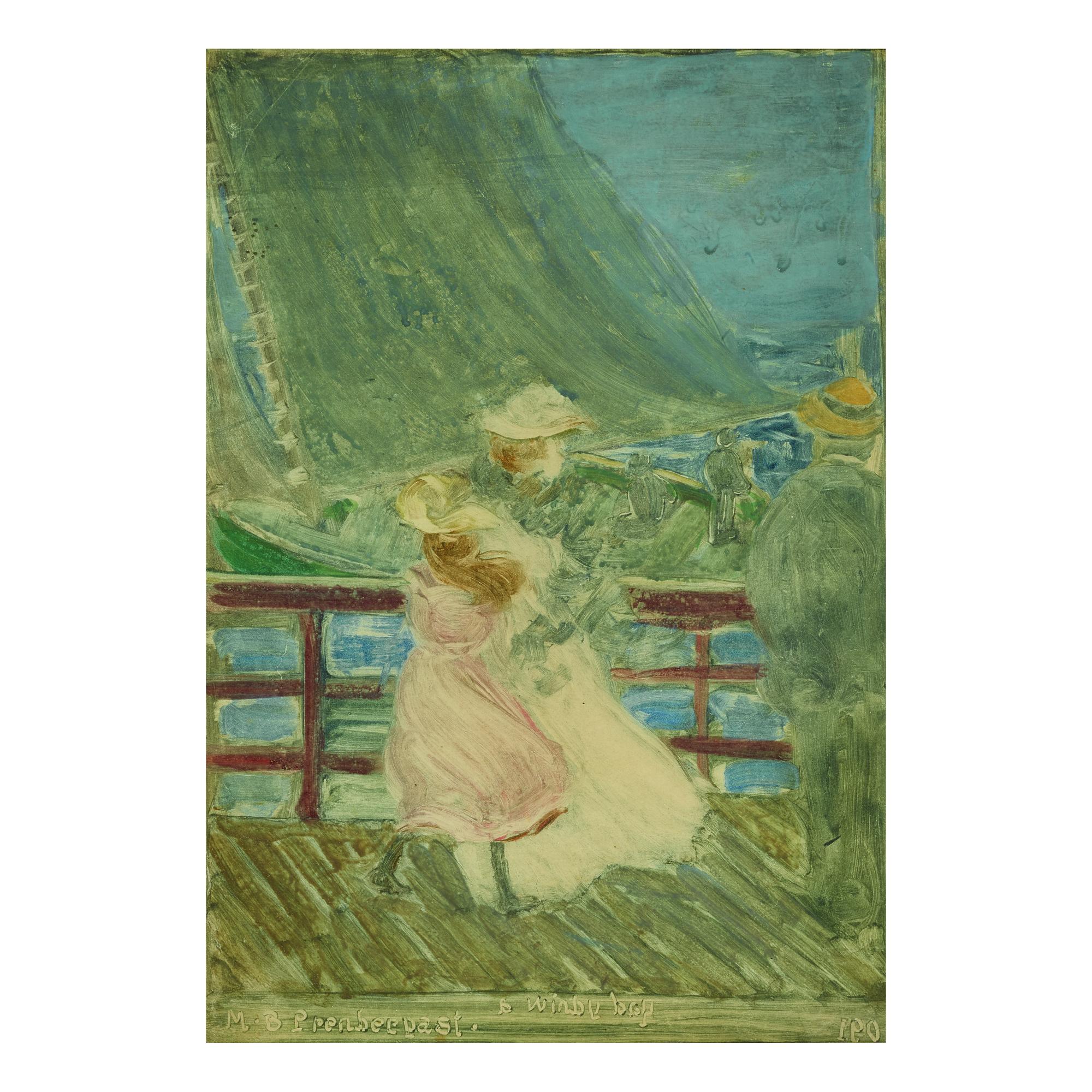 Maurice Brazil Prendergast - A Windy Day (Clark, Matthew & Owens 1749)