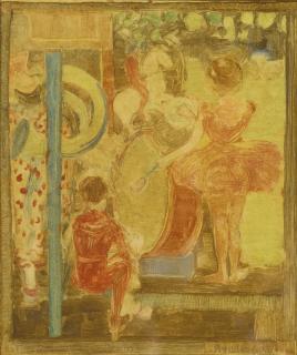 Maurice Brazil Prendergast - Girl With Drum (Clark, Matthews & Owens 1599)