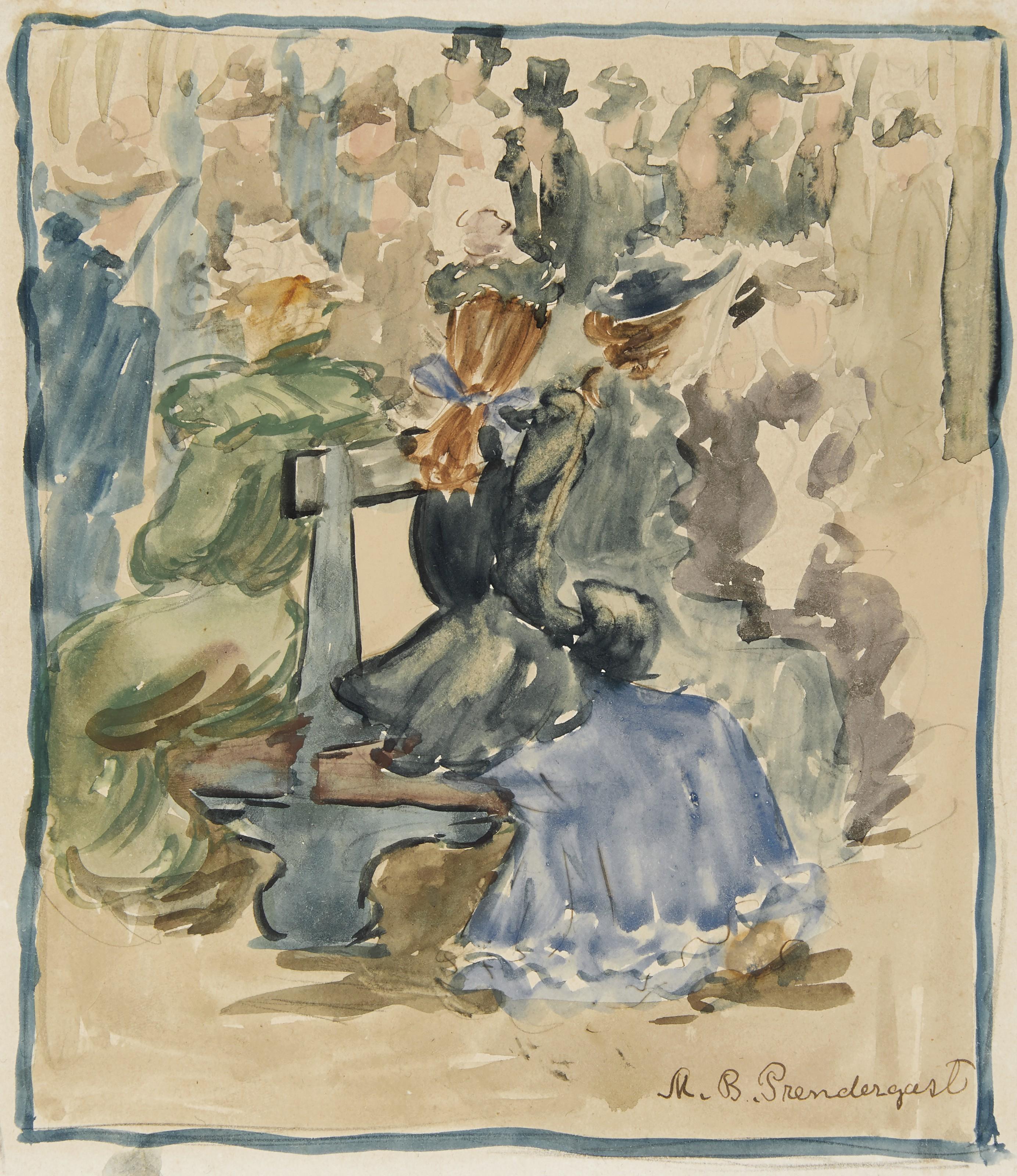 Maurice Brazil Prendergast - Ladies Seated on a Bench