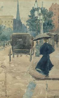 Maurice Brazil Prendergast - Rainy Day in Boston