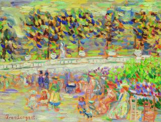 Maurice Brazil Prendergast - Summer in the Park, Jardin du Luxembourg, Paris