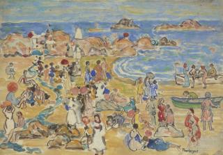 Maurice Brazil Prendergast - View Along New England Coast