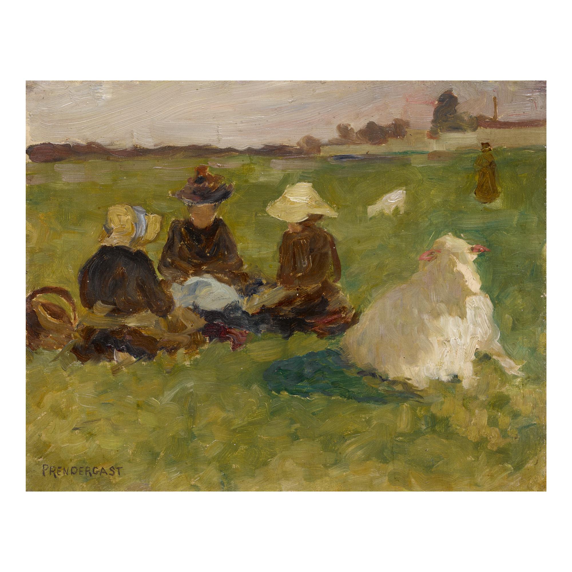 Maurice Brazil Prendergast - Women In A Landscape