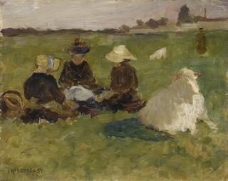 Maurice Brazil Prendergast - Women In A Landscape