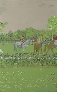 Maurice Brianchon - Chevaux et jockeys