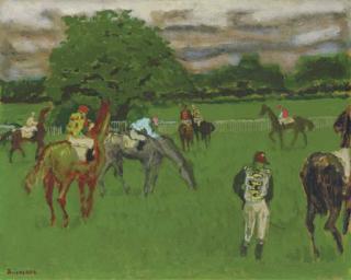 Maurice Brianchon - Le Paddock du Champs de Course D\'Auteuil