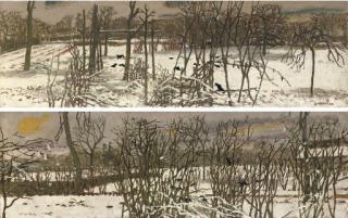 Maurice Brianchon - Les corbeaux sur la neige; and Les corbeaux dans les arbres