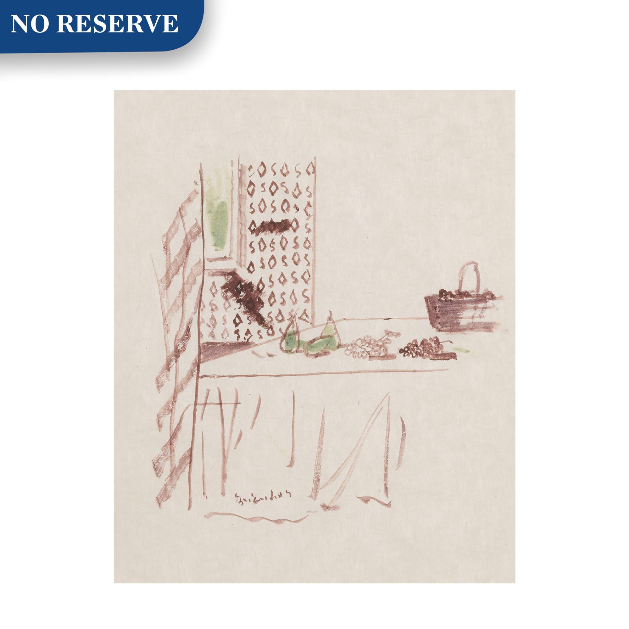 Maurice Brianchon - Poires et cerises sur la table