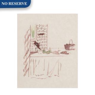 Maurice Brianchon - Poires et cerises sur la table