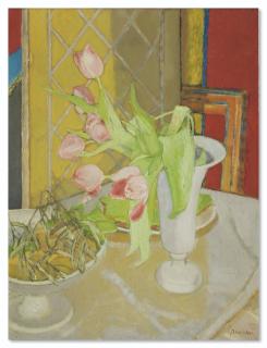 Maurice Brianchon - Tulipes roses