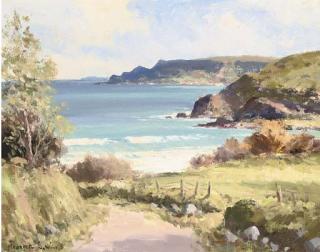 Maurice Canning Wilks, A.R.H.A., R.U.A. - Above Cushendun, Co. Antrim