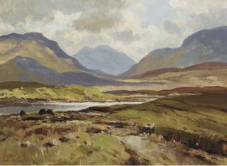 Maurice Canning Wilks, A.R.H.A., R.U.A. - At Creggan Bawn, Co. Mayo