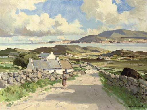Maurice Canning Wilks, A.R.H.A., R.U.A. - At Port-na-Blagh, Co. Donegal.