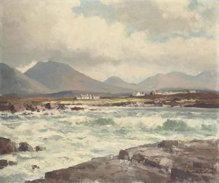 Maurice Canning Wilks, A.R.H.A., R.U.A. - Breezy Day, Connemara