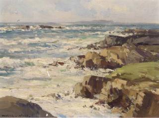 Maurice Canning Wilks, A.R.H.A., R.U.A. - Breezy day, northwest coast of Donegal