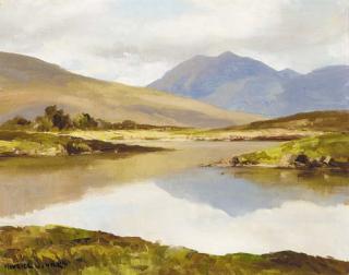 Maurice Canning Wilks, A.R.H.A., R.U.A. - Reflections, Connemara