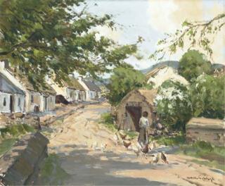 Maurice Canning Wilks, A.R.H.A., R.U.A. - Summer Day, Innishowen, Co. Donegal