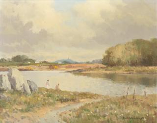 Maurice Canning Wilks R.U.A., A.R.H.A. - On Strangford Lough