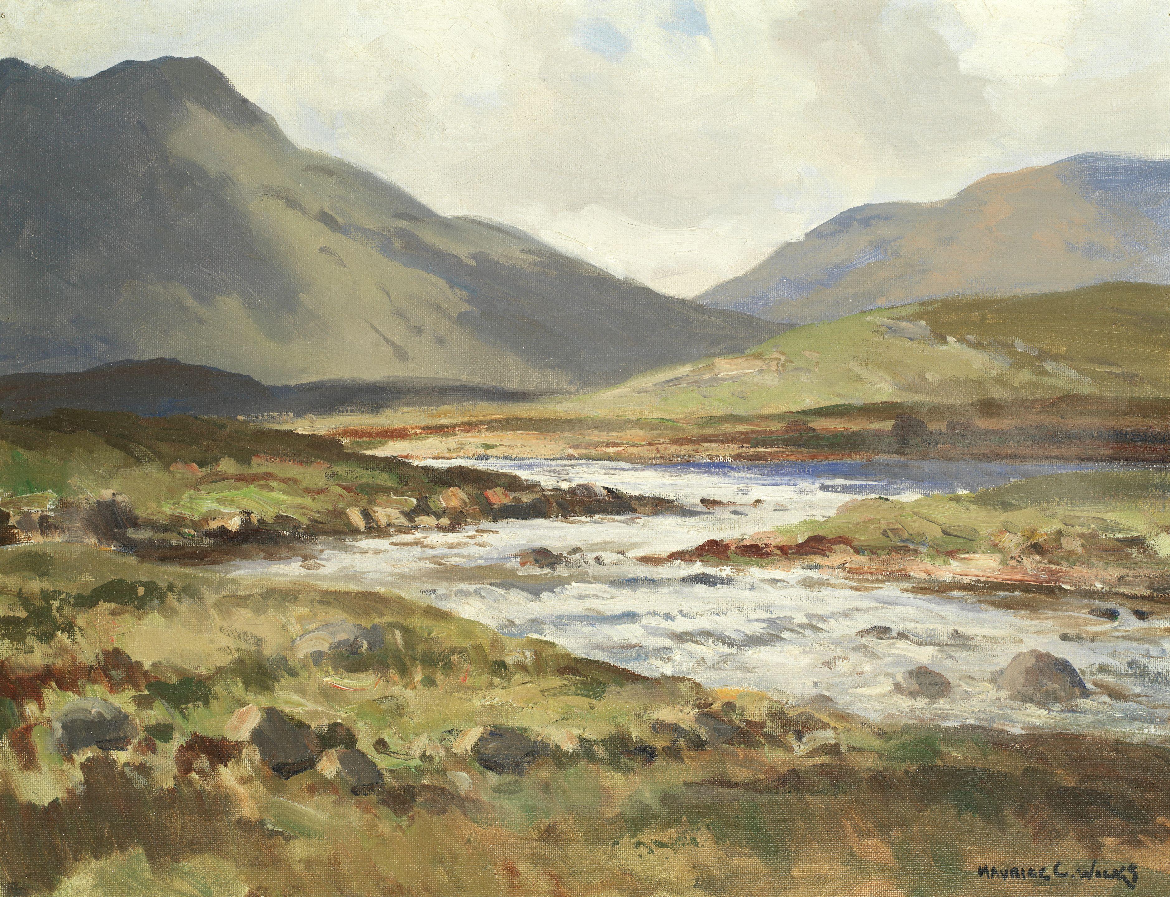 Maurice Canning Wilks R.U.A., A.R.H.A. - The Erriff River