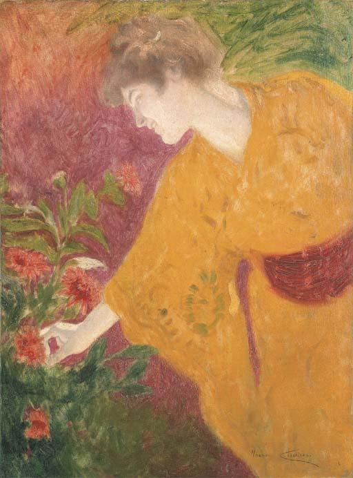 Maurice Chabas - Beauté idéale en kimono