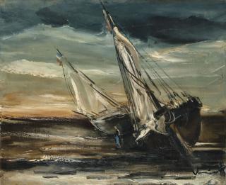 Maurice De Vlaminck - Barques échouées