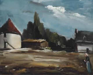 Maurice de Vlaminck - Fermière dans sa cour