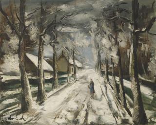 Maurice De Vlaminck - La route sous la neige