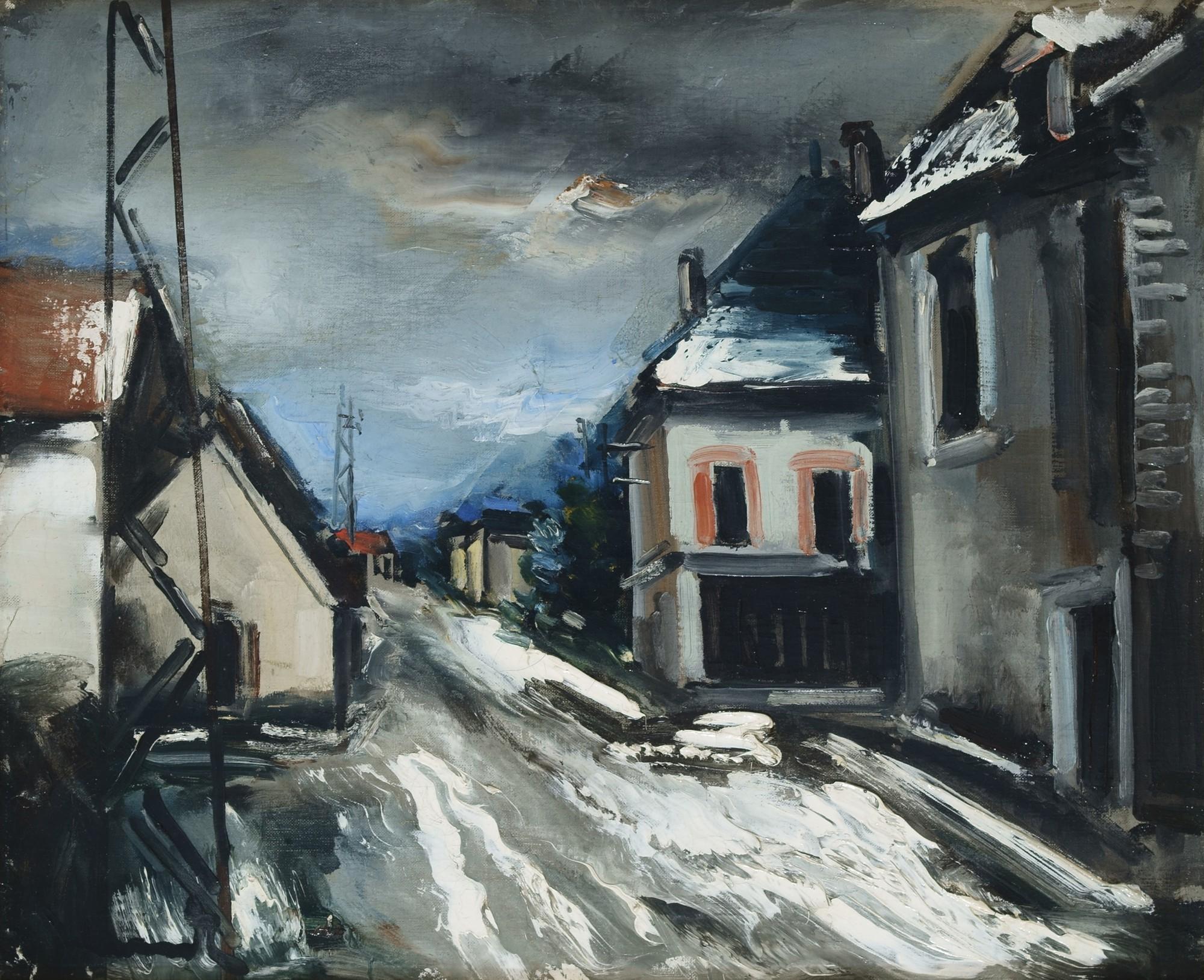 Maurice de Vlaminck - La Rue enneigée