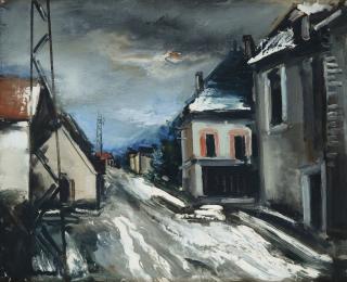 Maurice de Vlaminck - La Rue enneigée