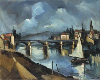 Maurice De Vlaminck - La Seine à Chatou