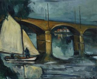 Maurice de Vlaminck - Le Pont du chemin de fer à Chatou