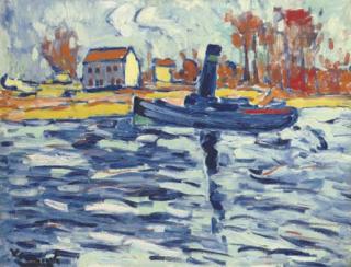 Maurice de Vlaminck - Le remorqueur à Chatou