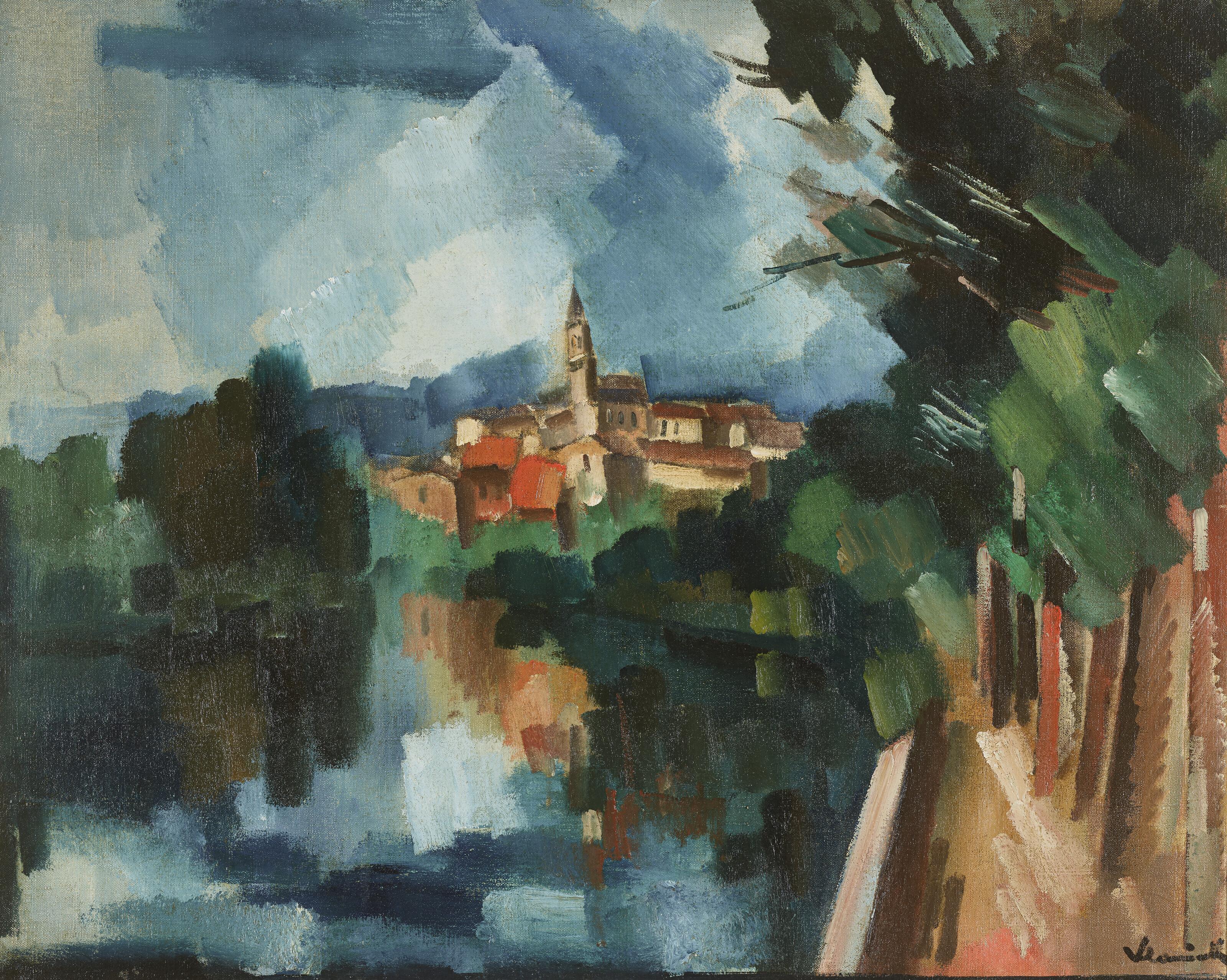 Maurice de Vlaminck - Le village au bord du lac
