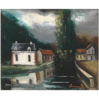 Maurice de Vlaminck - Maisons Au Bord De L\'Eau