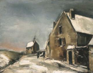 Maurice de Vlaminck - Maisons sous la neige