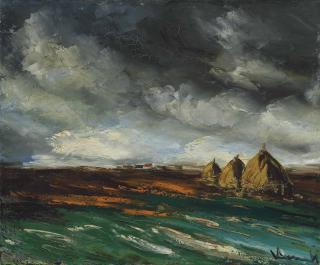 Maurice De Vlaminck - Meules sous un ciel d\'orage