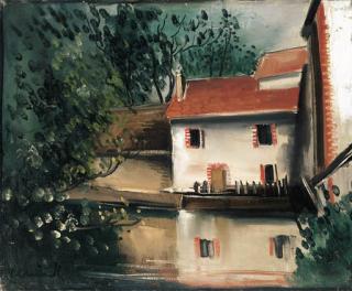 Maurice De Vlaminck - Moulin au bord d\'un canal