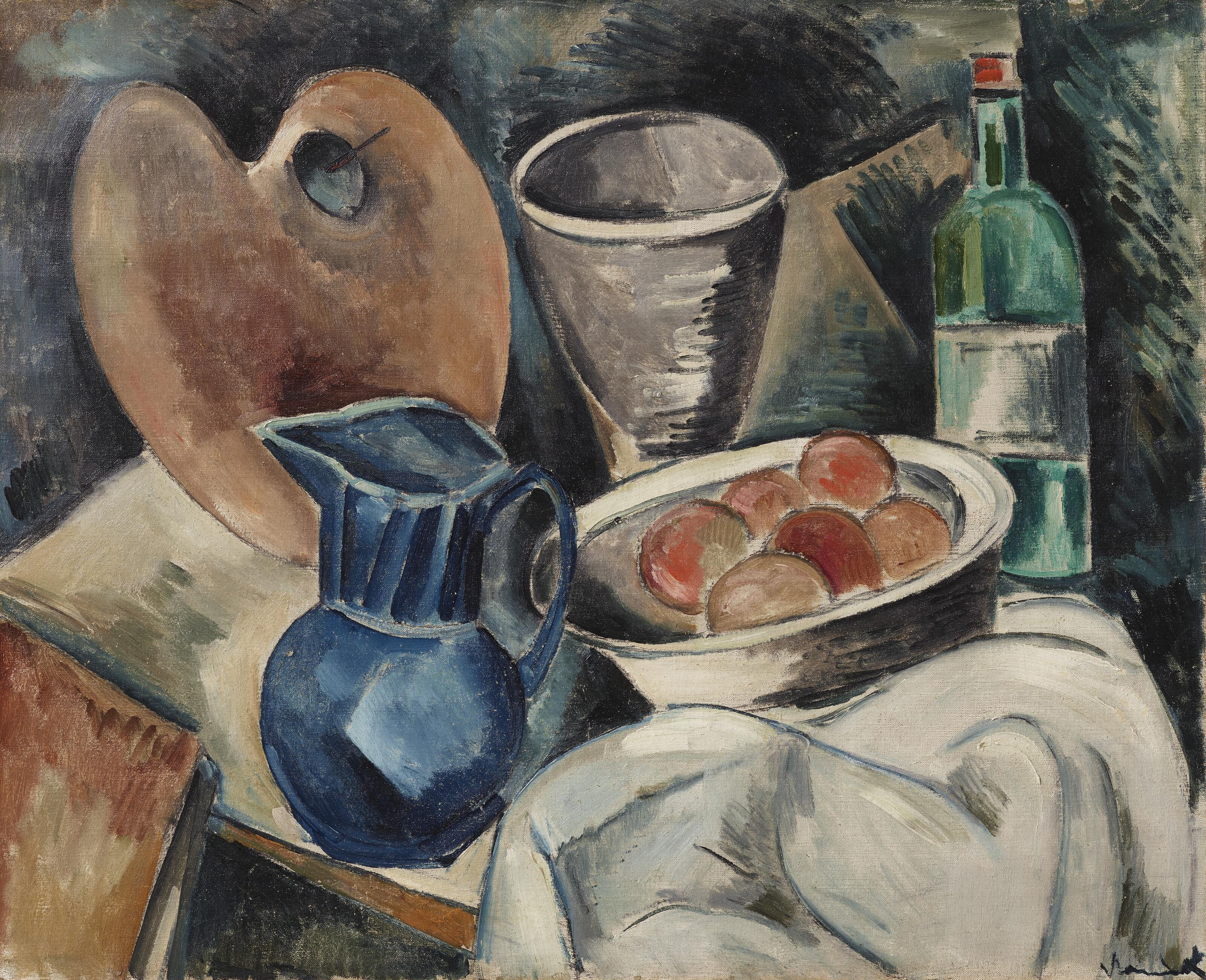 Maurice de Vlaminck - Nature morte à la palette et aux fruits