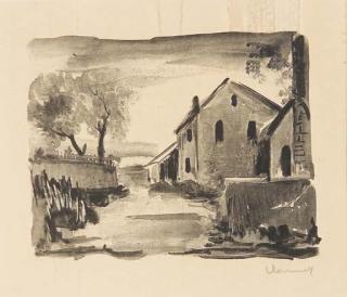 Maurice de Vlaminck - Nelle-la-Vallée, Maisons Rustiques (Walterskirchen 186)