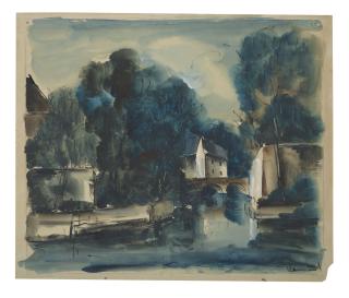 Maurice De Vlaminck - Paysage À La Rivière